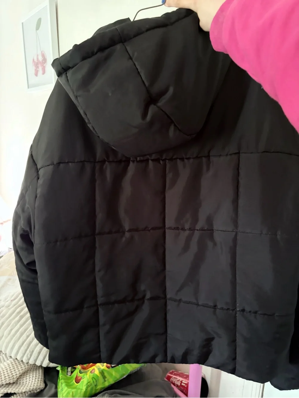 Nike Black Therma-Fit Hooded Puffer Jacket - Picture 2 of 3